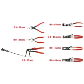 COFFRET DE 7 PINCES À COLLIERS - KS TOOLS - 115.1055