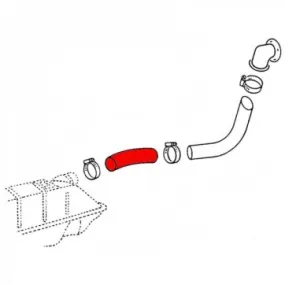 Tuyau de remplissage d'essence pour Combi VW 1968-1971, avec colliers